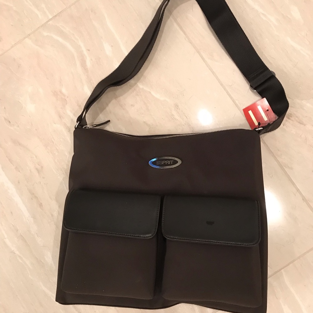 Brown Esprit Microfiber Shoulder Bag